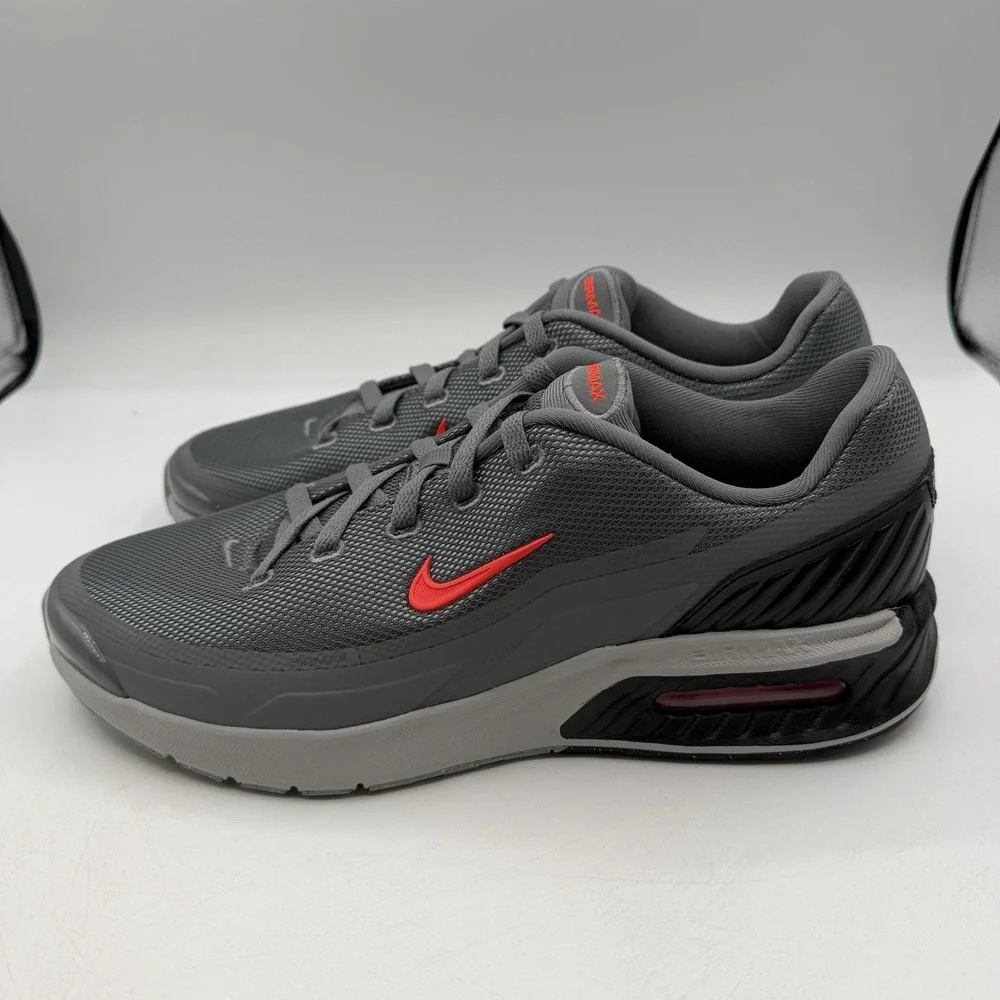 Nike Air Max Bia‎ Running Shoes Mens Sz 9.5 Smoke Grey/Bright Crimson IF2624-002